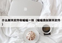 什么聊天软件和蝙蝠一样（蝙蝠类似聊天软件）
