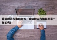 蝙蝠聊天和海鸥聊天（蝙蝠聊天和蝙蝠圈是一样的吗）
