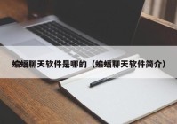 蝙蝠聊天软件是哪的（蝙蝠聊天软件简介）