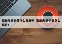 蝙蝠加密聊天什么意思啊（蝙蝠加密消息怎么解开）