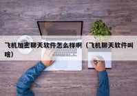 飞机加密聊天软件怎么样啊（飞机聊天软件叫啥）