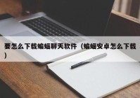要怎么下载蝙蝠聊天软件（蝙蝠安卓怎么下载）