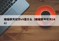 蝙蝠聊天软件v9是什么（蝙蝠聊天软件246）