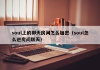 soul上的聊天房间怎么加密（soul怎么进房间聊天）