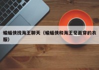 蝙蝠侠找海王聊天（蝙蝠侠和海王见面穿的衣服）