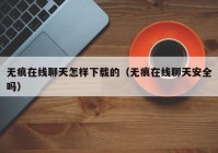 无痕在线聊天怎样下载的（无痕在线聊天安全吗）