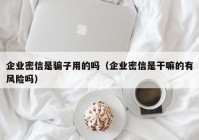 企业密信是骗子用的吗（企业密信是干嘛的有风险吗）
