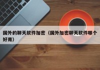 国外的聊天软件加密（国外加密聊天软件哪个好用）