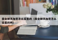 商业聊天加密怎么设置的（商业聊天加密怎么设置的啊）