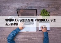 蝙蝠聊天app怎么分身（蝙蝠聊天app怎么分身的）