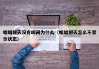 蝙蝠聊天没有瞬间为什么（蝙蝠聊天怎么不显示状态）