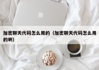 加密聊天代码怎么用的（加密聊天代码怎么用的啊）