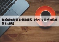 和蝙蝠侠聊天的是谁图片（你有考虑过和蝙蝠侠对线吗）