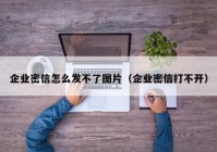 企业密信怎么发不了图片（企业密信打不开）